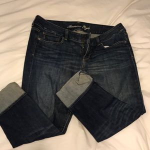 American eagle cropped jeans